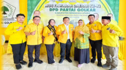 Terpilih Secara Aklamasi, Juhaili Kembali Nahkodai DPD Partai Golkar Bengkulu Utara