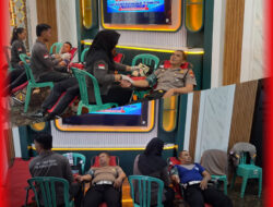 Semarak HUT Lalu Lintas Bhayangkara ke-71, Polres Bengkulu Utara Gelar Donor Darah